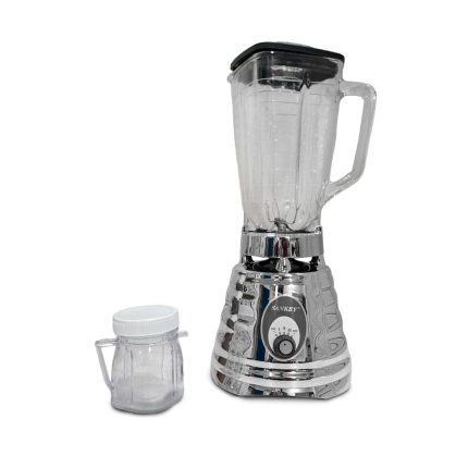LICUADORA SANKEY CROMADA J/ VIDRIO 3V C/ PICATODO 500W REF 010