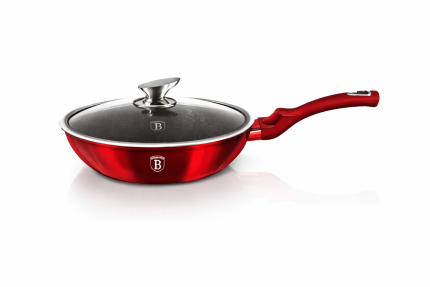 SARTEN  ROJO C/TAPA 30CM BERLINGER HOUSE