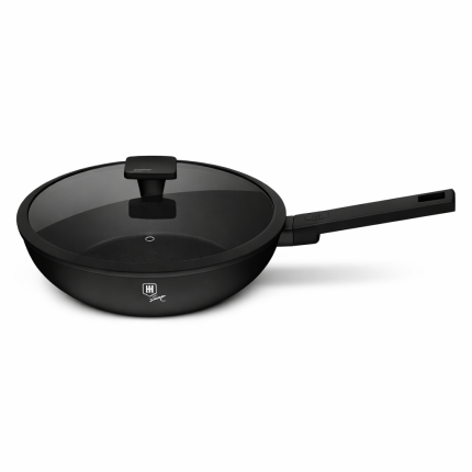 SARTEN NEGRO WOK C/TAPA  28CM BERLINGER HOUSE