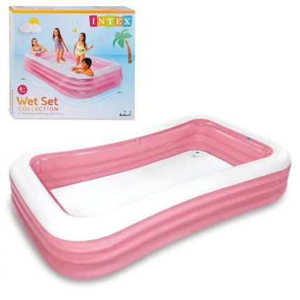 PISCINA INFLABLE RECT ROSADA 3.05 MT X1.83 X56CM