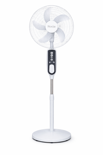 VENTILADOR RECARGABLE DE 16" C/ LINTERNA 5V ROCCIA