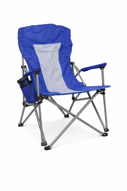 SILLA PLAYERA PLASTICA BRILLANTE CON PORTA VASOS